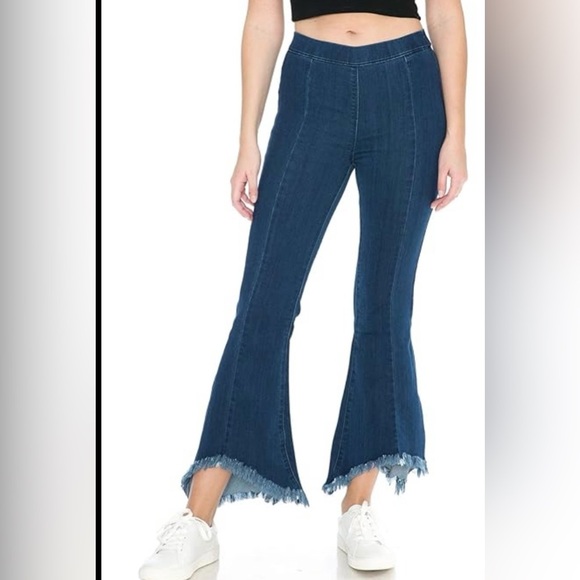 Jealous Tomato Women's Flare Bell Bottom Jeans Blue Size S - Picture 1 of 5